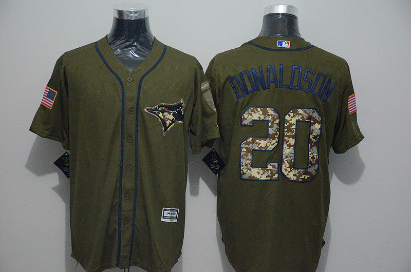 Josh Donaldson Toronto Blue Jays olive jersey