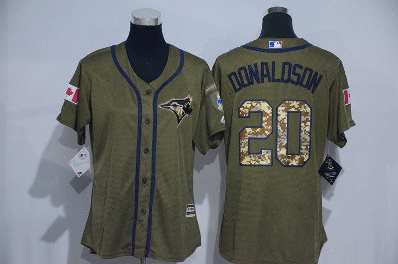 Josh Donaldson Toronto Blue Jays olive jersey