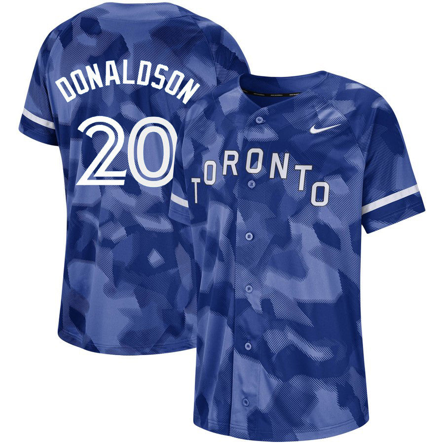 Josh Donaldson Toronto Blue Jays royal Fashion jersey