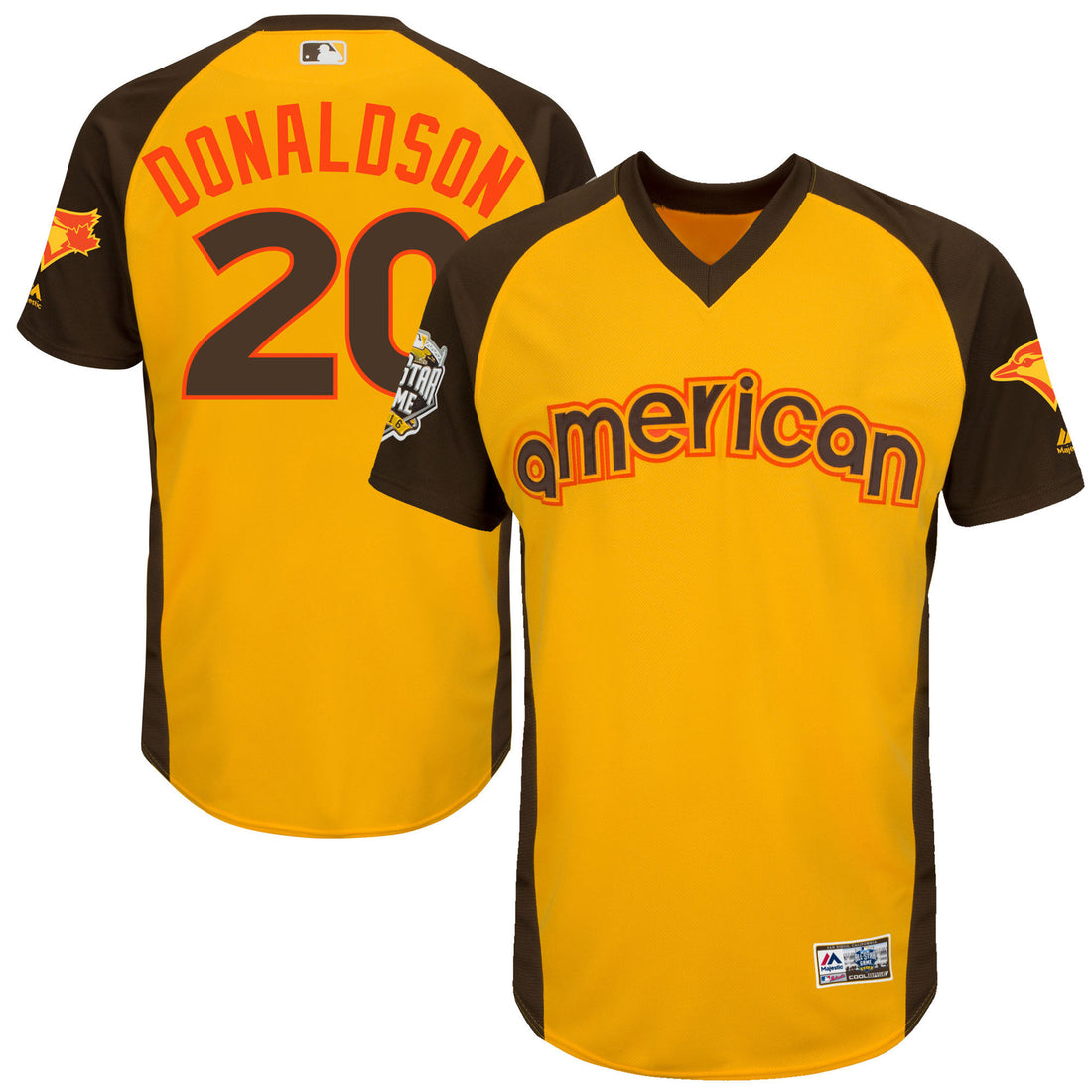 Josh Donaldson Toronto Blue Jays yellow All-Star jersey