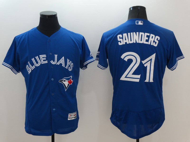 Michael Saunders Toronto Blue Jays blue jersey