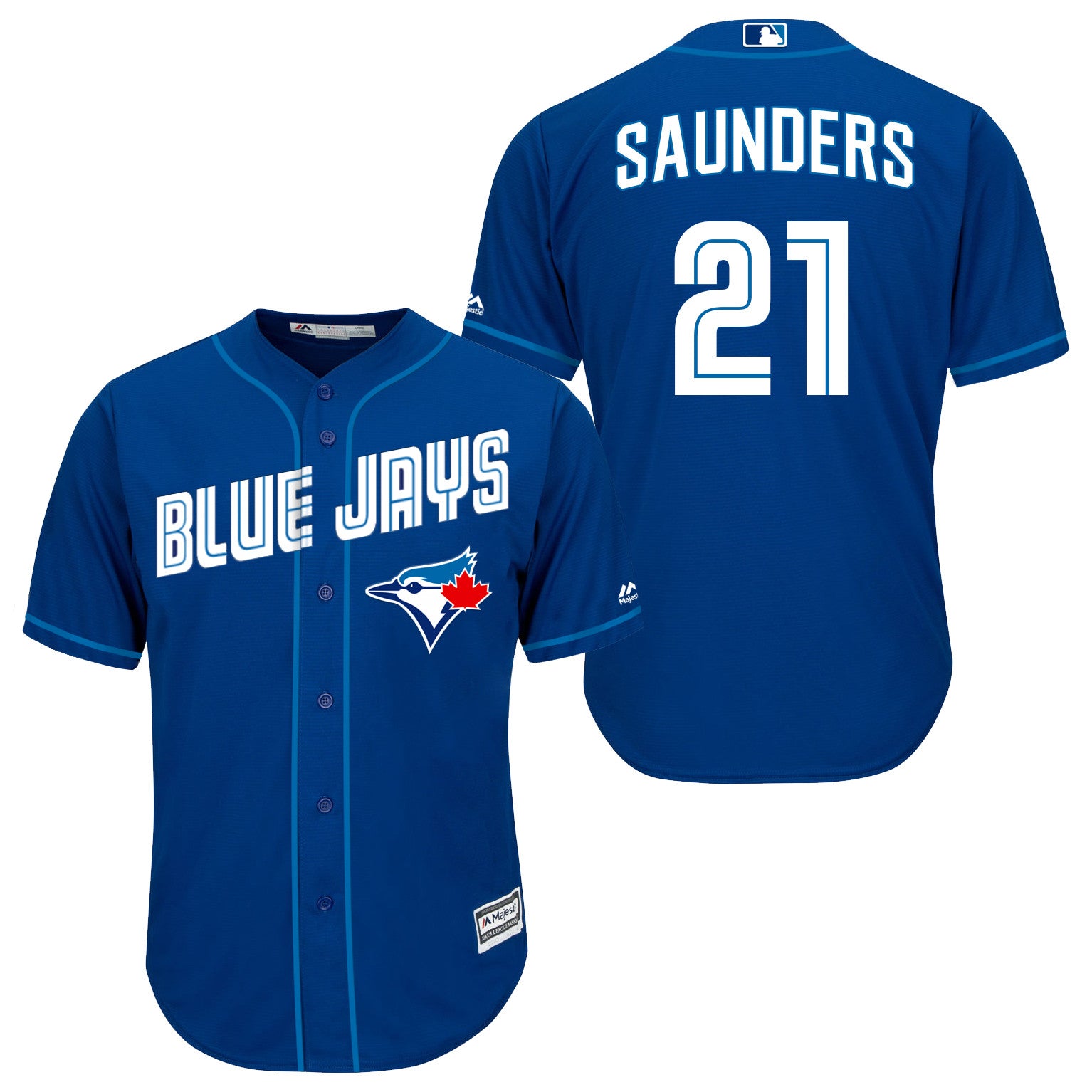 Michael Saunders Toronto Blue Jays royal jersey