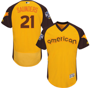 Michael Saunders Toronto Blue Jays yellow All-Star jersey