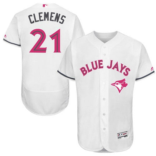 Roger Clemens Toronto Blue Jays white jersey