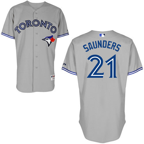 Saunders Toronto Blue Jays grey jersey