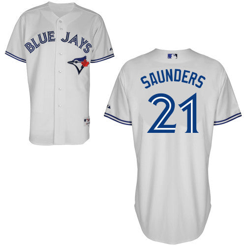 Saunders Toronto Blue Jays white jersey