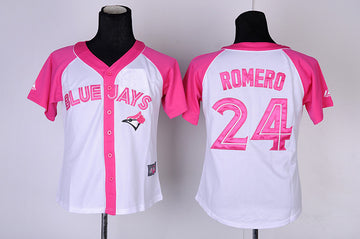 Romero Toronto Blue Jays pink Fashion jersey