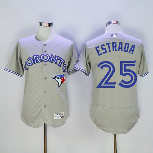 Marco Estrada Toronto Blue Jays grey Authentic jersey
