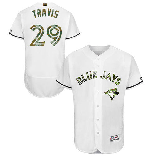 Devon Travis Toronto Blue Jays white jersey
