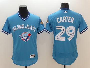 Joe Carter Toronto Blue Jays blue Throwback jersey
