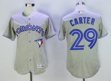 Joe Carter Toronto Blue Jays grey jersey