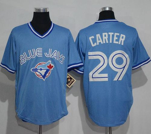 Joe Carter Toronto Blue Jays blue Throwback jersey