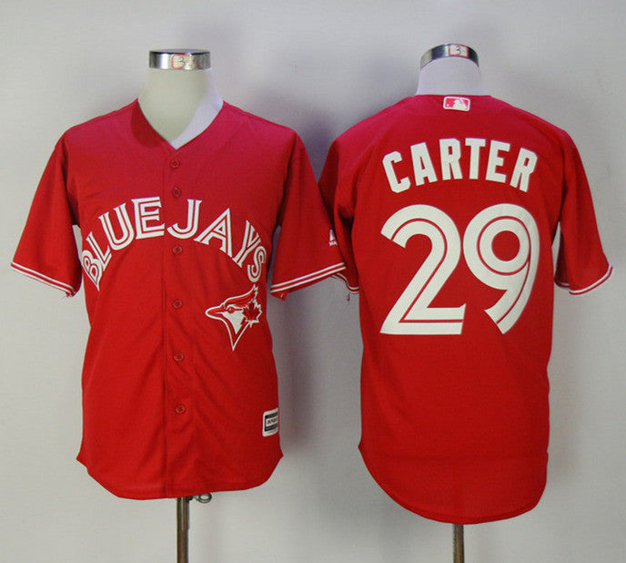 Joe Carter Toronto Blue Jays red jersey
