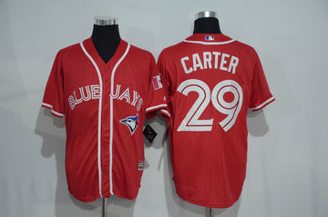 Joe Carter Toronto Blue Jays red Alternate jersey