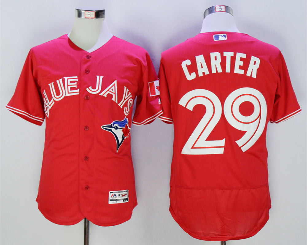 Joe Carter Toronto Blue Jays red jersey