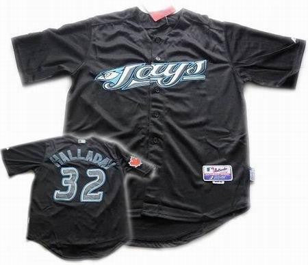 Halladay Toronto Blue Jays black jersey