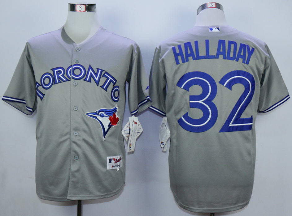 Roy Halladay Toronto Blue Jays grey jersey