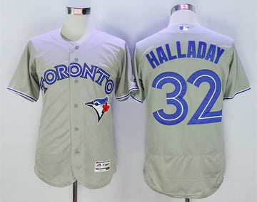 Roy Halladay Toronto Blue Jays grey jersey