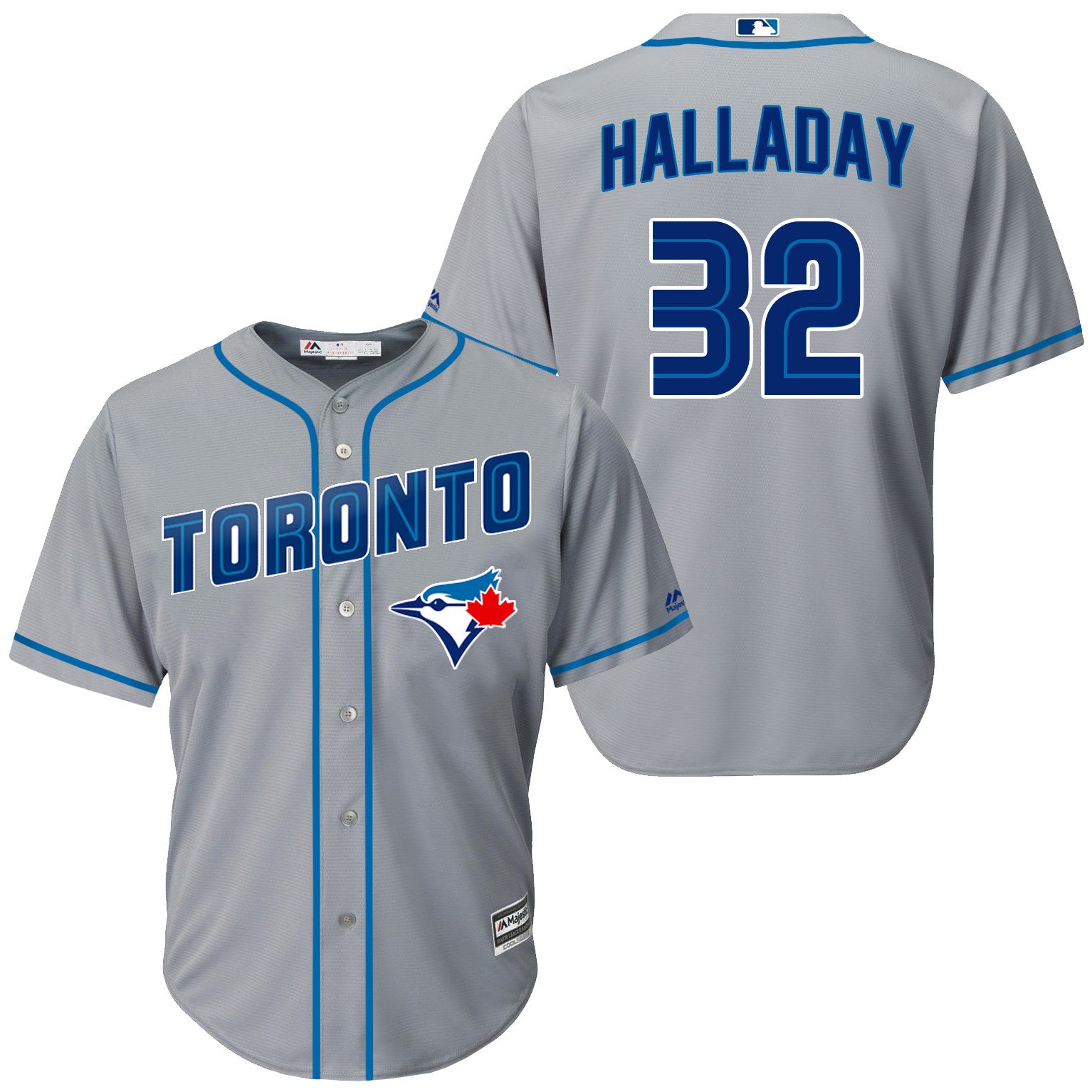 Roy Halladay Toronto Blue Jays grey jersey
