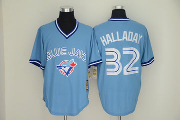 Roy Halladay Toronto Blue Jays blue Throwback jersey