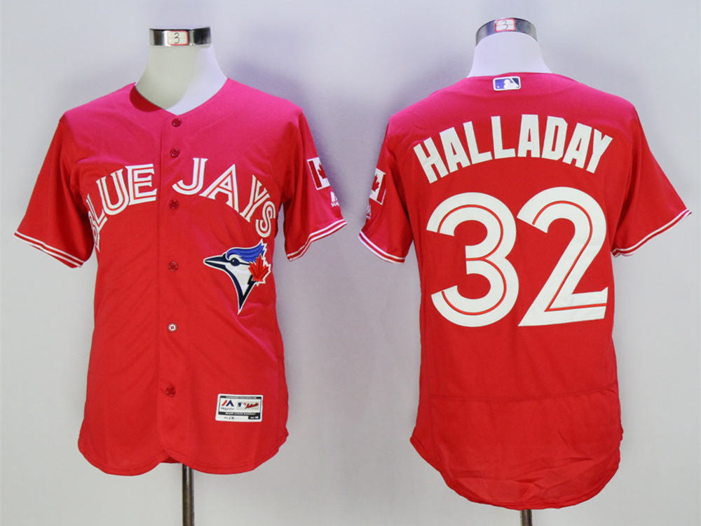 Roy Halladay Toronto Blue Jays red jersey