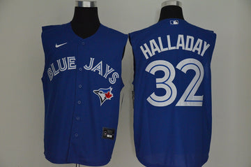 Roy Halladay Toronto Blue Jays royal jersey