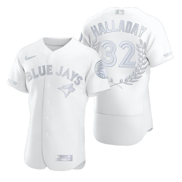Roy Halladay Toronto Blue Jays white Fashion jersey