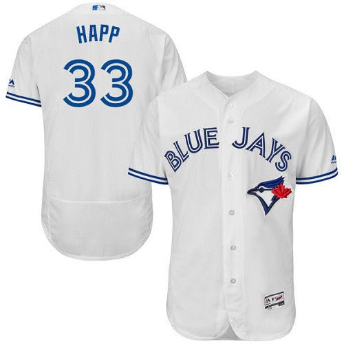 J.A. Happ Toronto Blue Jays white jersey