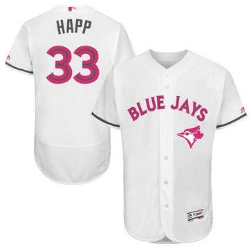 J.A. Happ Toronto Blue Jays white jersey