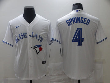 George Springer Toronto Blue Jays white jersey
