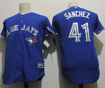 Aaron Sanchez Toronto Blue Jays blue jersey
