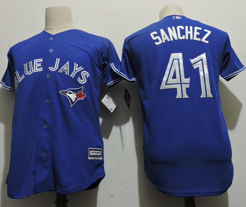 Aaron Sanchez Toronto Blue Jays blue jersey