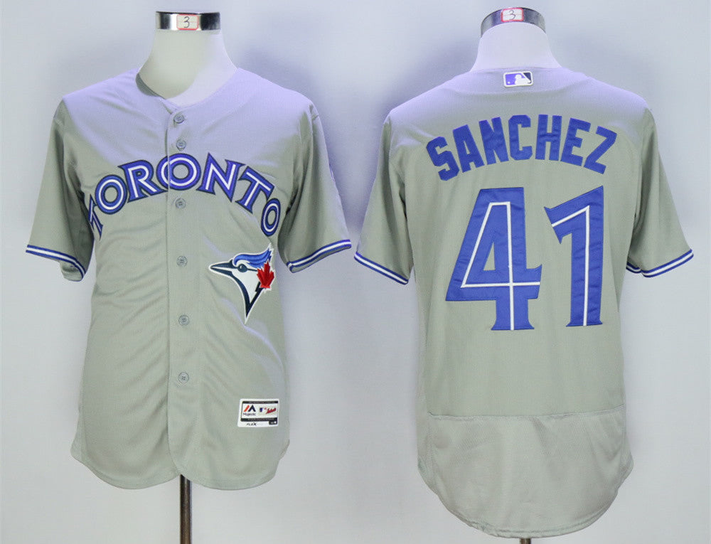 Aaron Sanchez Toronto Blue Jays grey jersey