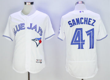 Aaron Sanchez Toronto Blue Jays white jersey