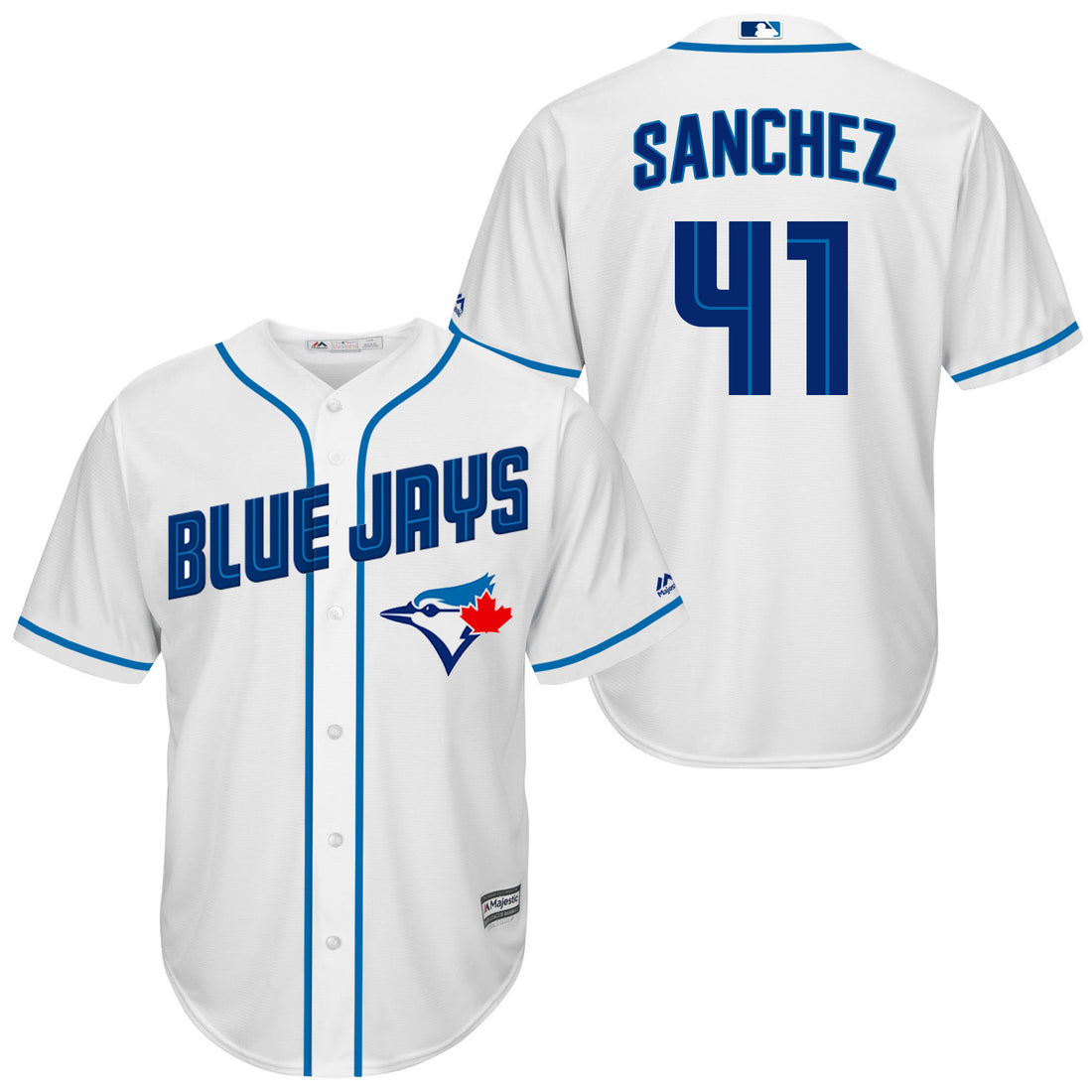Aaron Sanchez Toronto Blue Jays white jersey
