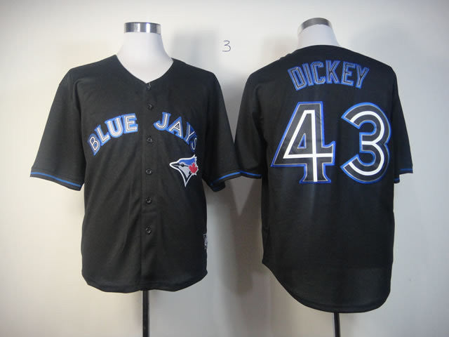 Dickey Toronto Blue Jays black Fashion jersey