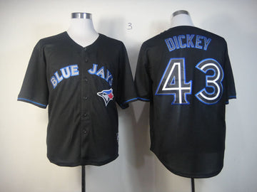 Dickey Toronto Blue Jays black Fashion jersey