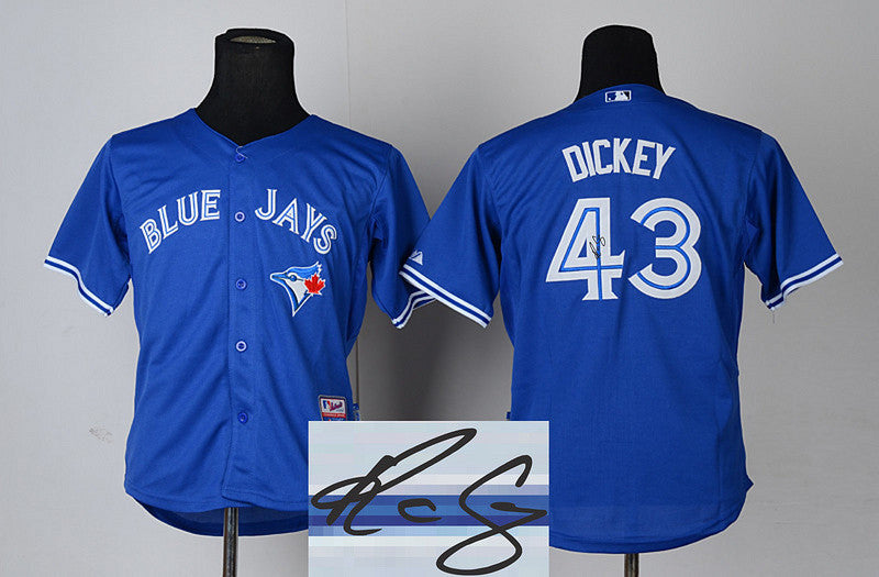Dickey Toronto Blue Jays blue jersey