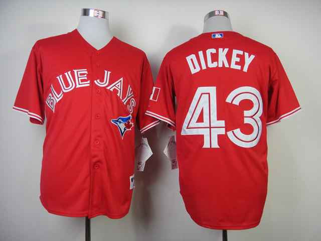 Dickey Toronto Blue Jays red jersey