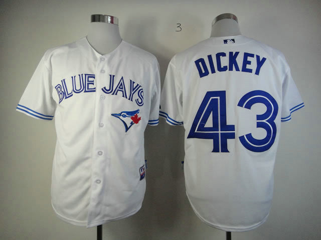 Dickey Toronto Blue Jays white jersey