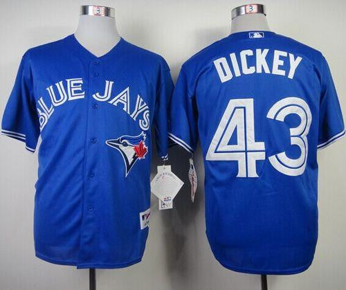 R.A. Dickey Toronto Blue Jays blue Alternate jersey