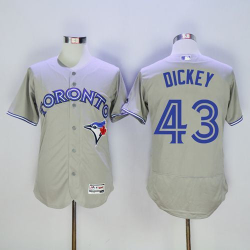 R.A. Dickey Toronto Blue Jays grey Authentic jersey