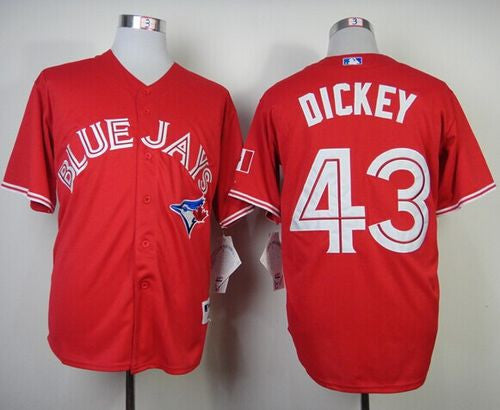 R.A. Dickey Toronto Blue Jays red jersey
