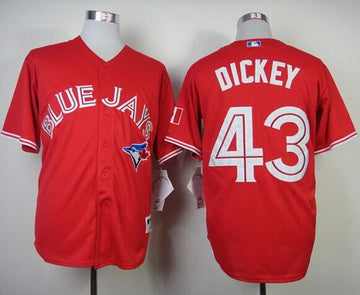 R.A. Dickey Toronto Blue Jays red jersey