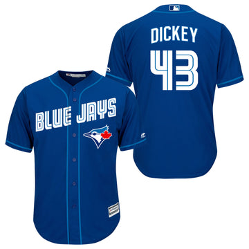 R.A. Dickey Toronto Blue Jays royal jersey