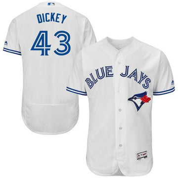 R.A. Dickey Toronto Blue Jays white Authentic jersey