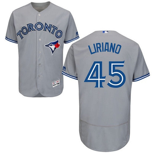 Francisco Liriano Toronto Blue Jays gray jersey