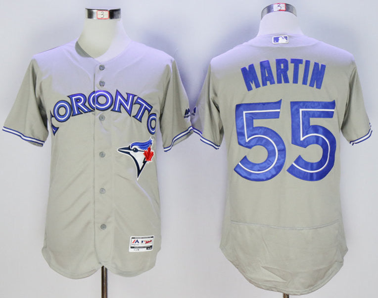 Russell Martin Toronto Blue Jays grey jersey