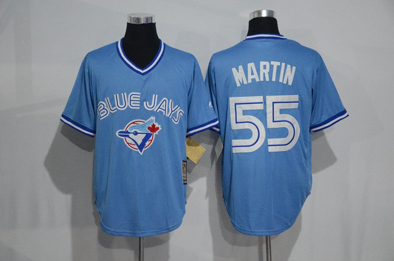 Russell Martin Toronto Blue Jays blue Throwback jersey
