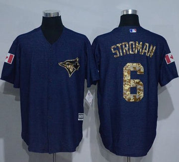 Marcus Stroman Denim Toronto Blue Jays blue Salute To Service jersey
